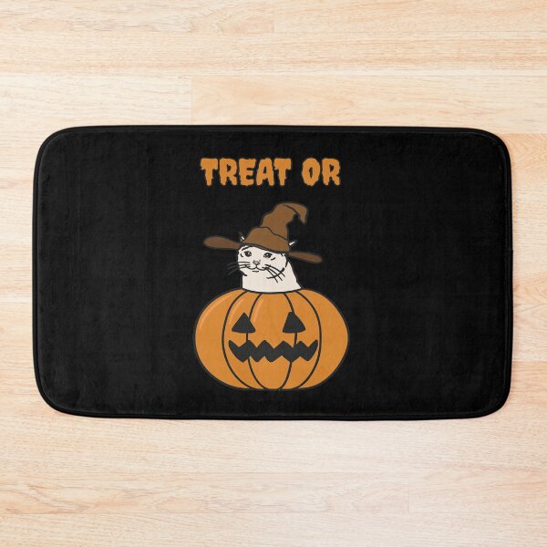 Item preview, Trick or Treating Halloween Meme of a Crying Cat In Pumpkin Jack O Lantern designed and sold by plumpjose.