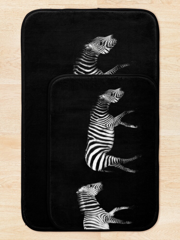 Alternate view of Double Zebra Drama Bath Mat