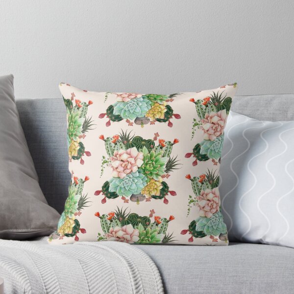 Aperçu de l'œuvre motif de cactus et plantes succulentes créée et vendue par Julia Design.