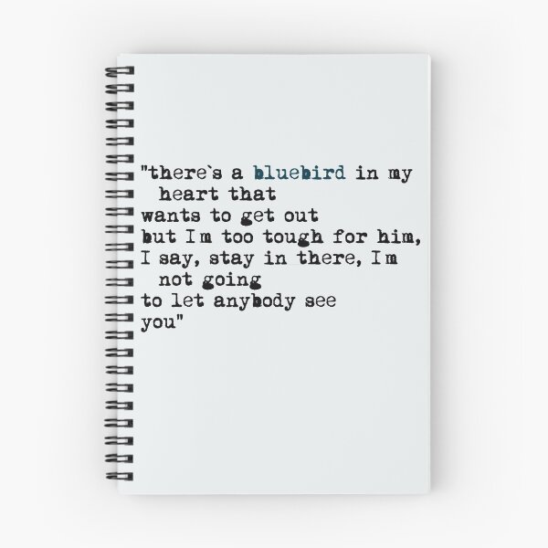 Item preview, Blue bird quote designed and sold by fuka-eri.