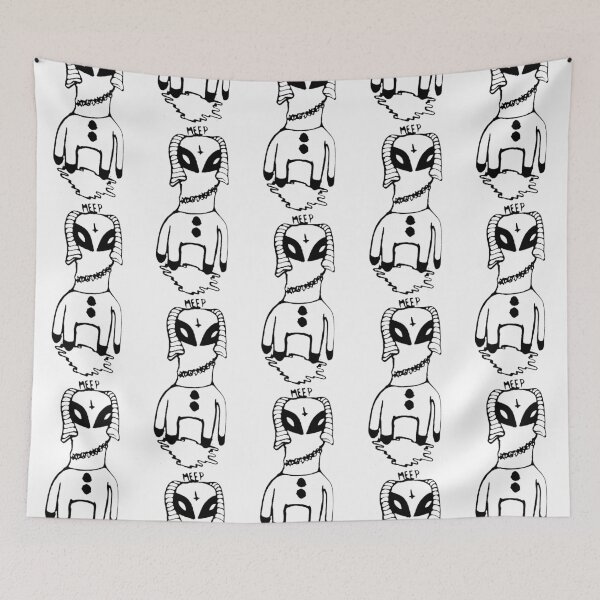 Item preview, Lil Peep Style MEEP Alien Tattoo designed and sold by boogsbay.