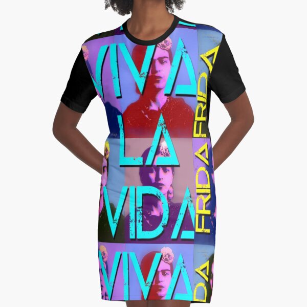 Frida - Viva la Vida (Ver 8.2.4.4b) Graphic T-Shirt Dress