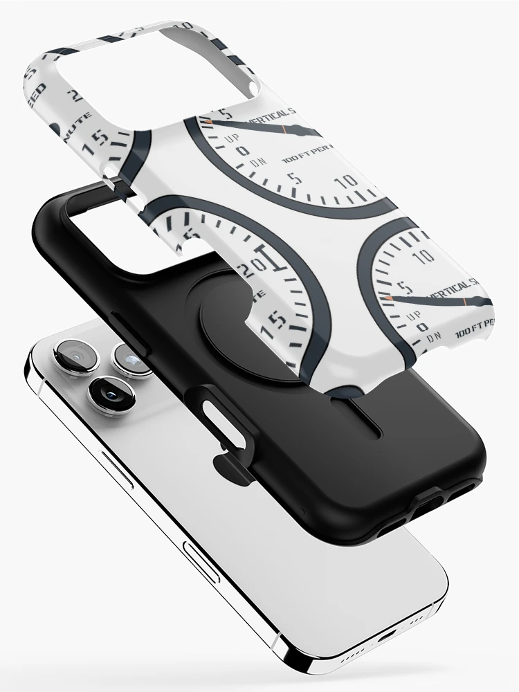 Thumbnail 2 of 4, iPhone Case, Vertical Speed Indicator VSI  Flight Instruments Sticker designed and sold by Designed for Flight.