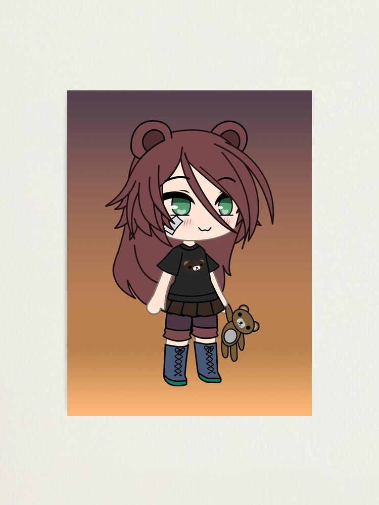 Gacha Life Series Magical Bear Girl Kaya Photographic Print By Pignpix Redbubble