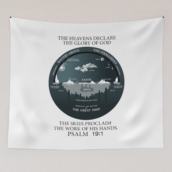 Item preview, Psalm 19:1 Flat Earth Clothing Vector Design  designed and sold by VectorDesigner.