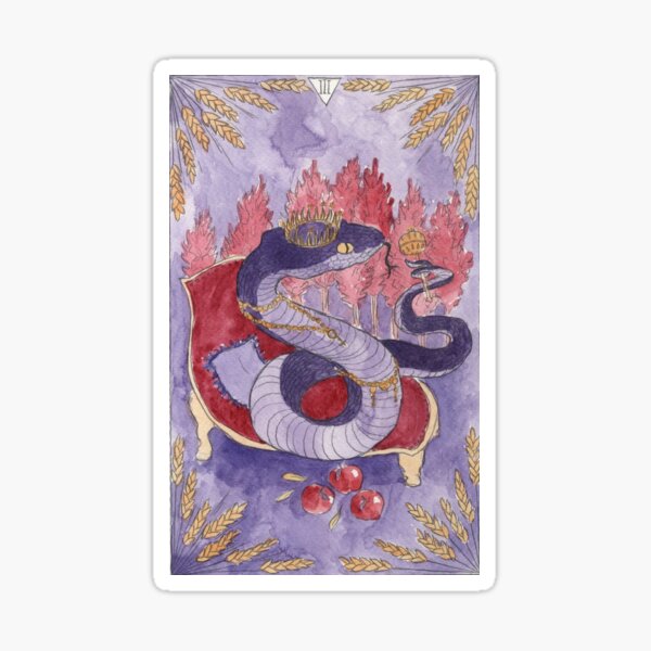 The Empress - Tarot Card (Snake) Sticker