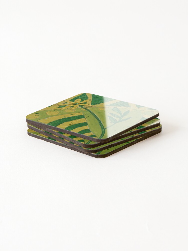Thumbnail 4 of 5, Coasters (Set of 4), Abstract flower designed and sold by RaineCastle.
