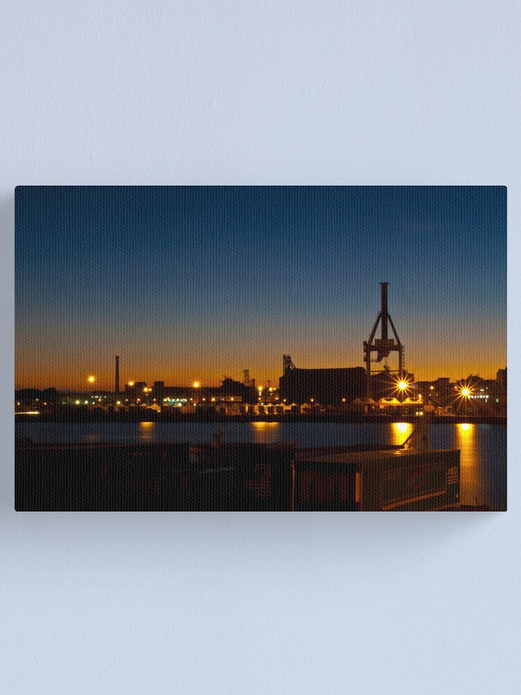 Alternate view of Luci serali al porto Canvas Print