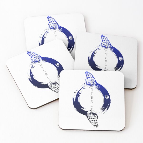 Item preview, Centerline - enso palms blue black fade designed and sold by Featherscale.