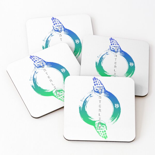 Item preview, Centerline - enso palms blue green fade designed and sold by Featherscale.