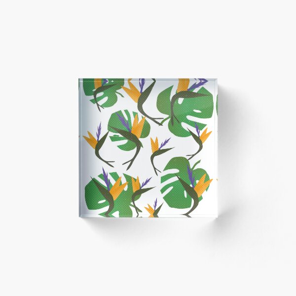 Item preview, Flor tropical y hojas designed and sold by Mislay.