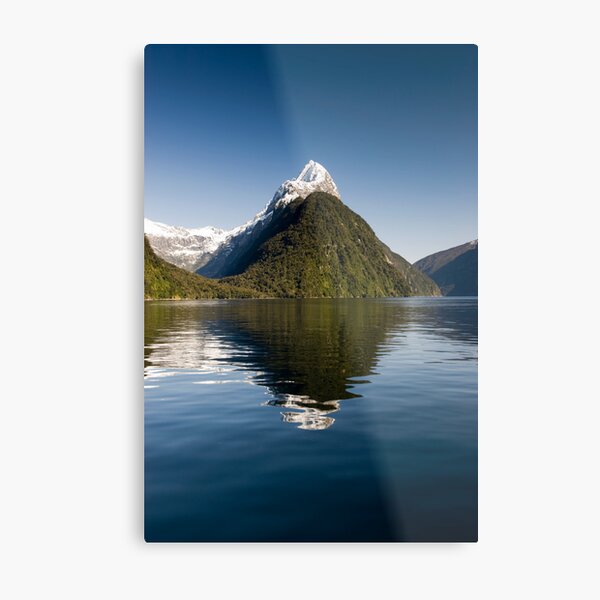 Beautiful Day in Milford Sound Metal Print