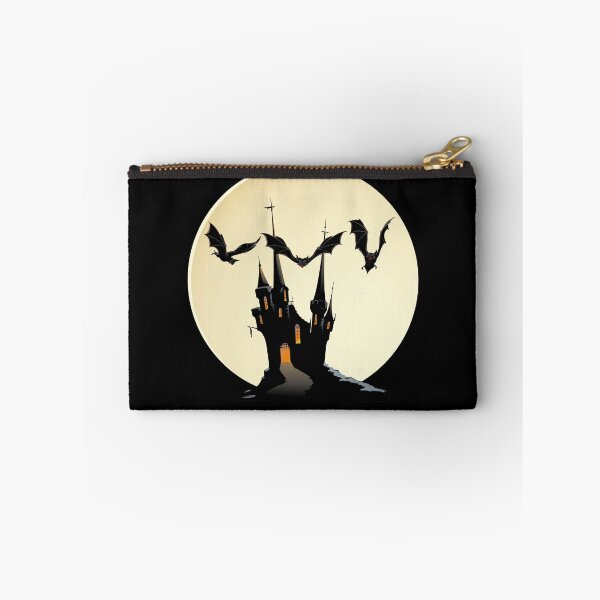 Item preview, Ghost castle in the moonlight with bats. designed and sold by emphatic.