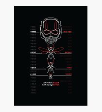 Ant-Man Team Roster Design Photographic Print
