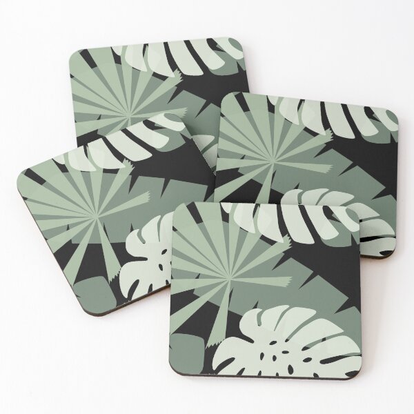 Item preview, Palm Leaf Retreat on Black designed and sold by StardustMyHeart.