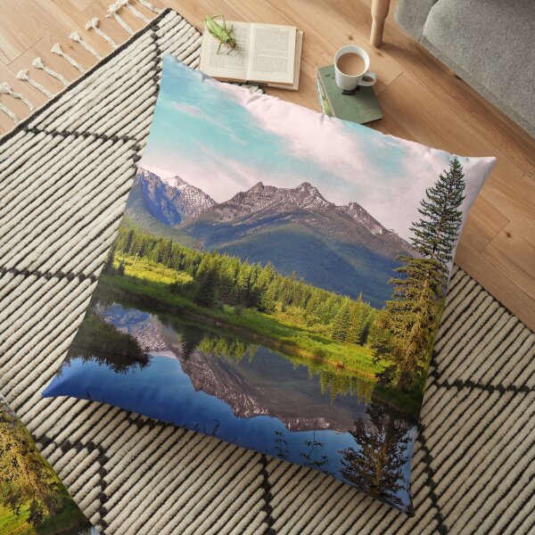 Montana Cabinet Mountains Floor Pillow