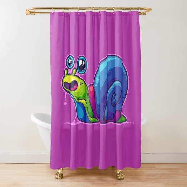 Dale The Snail Shower Curtain
