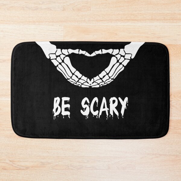 Item preview, Be Scary Halloween Skeleton Bones Heart Shape designed and sold by HighBrowDesigns.