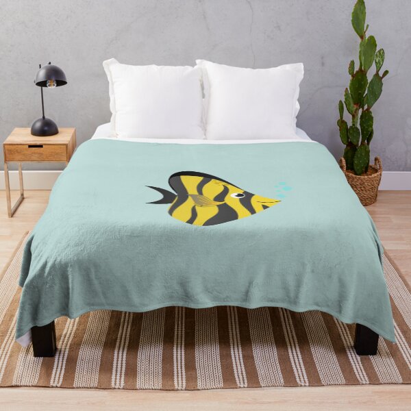 Item preview, Beautiful Yellow Spade Fish with Black Spots designed and sold by EyeLoveAnimals.