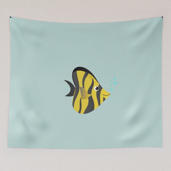Item preview, Beautiful Yellow Spade Fish with Black Spots designed and sold by EyeLoveAnimals.