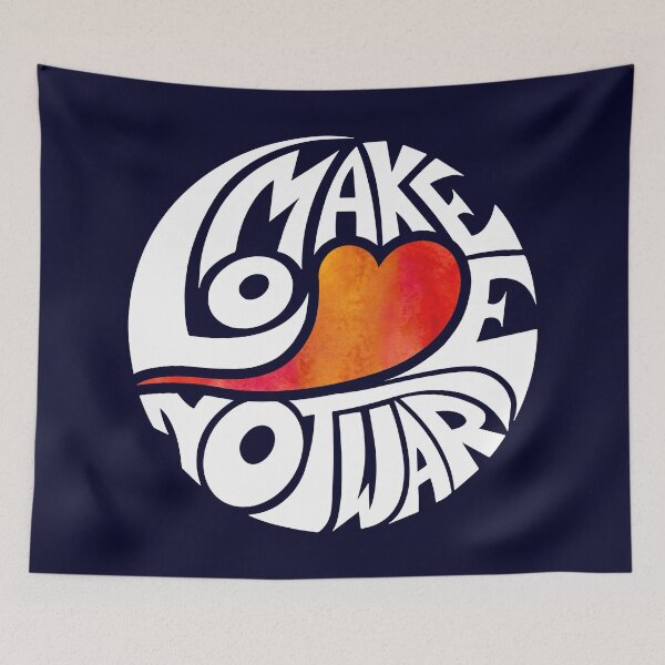 Item preview, Make Love Not War 60s Hippie designed and sold by RAWWR.