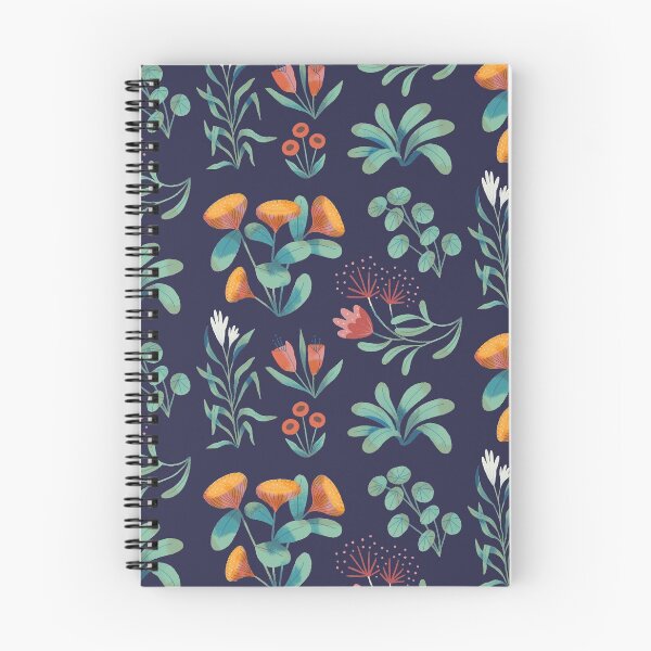 Item preview, Garden Plants on Navy Blue designed and sold by tarynjohnson.