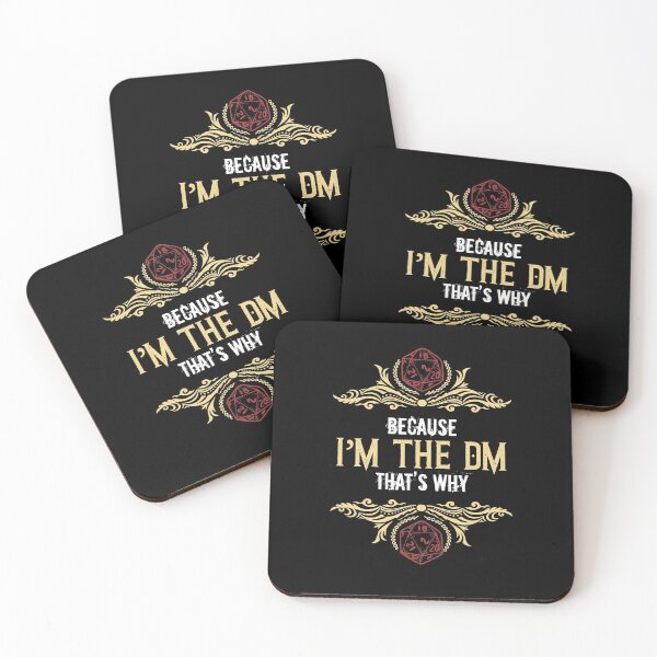 Item preview, Because I'm The DM That's Why Board Games Dice Players Gift designed and sold by Dressed For  Duty.
