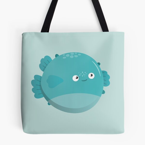 Item preview, The Friendly Puffer Fish designed and sold by EyeLoveAnimals.