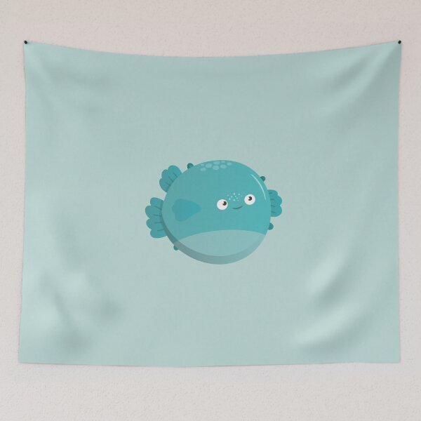 Item preview, The Friendly Puffer Fish designed and sold by EyeLoveAnimals.