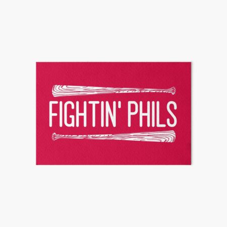 Fightin Phils - Red Art Board Print