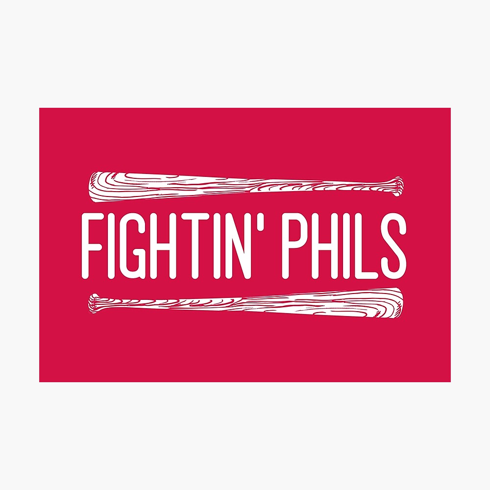 Fightin Phils - Red Poster for Sale by SaturdayACD