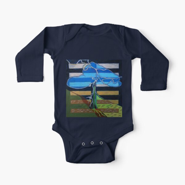 Hexagram 3: Chun (Difficulty at the Beginning) Long Sleeve Baby One-Piece