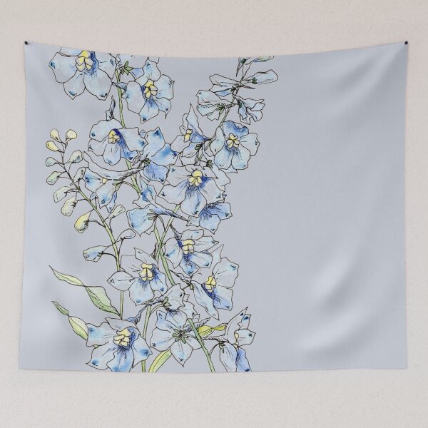 Item preview, Blue Delphinium Flowers designed and sold by JRoseDesign.