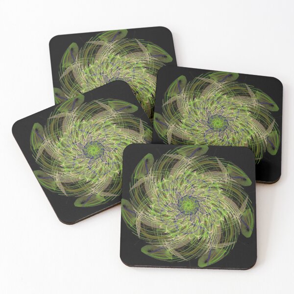 Item preview, Peacock Flurry: a gorgeous wreath of greens and blues, elegant in many hues | Fractal Art designed and sold by Brian Kroijer.