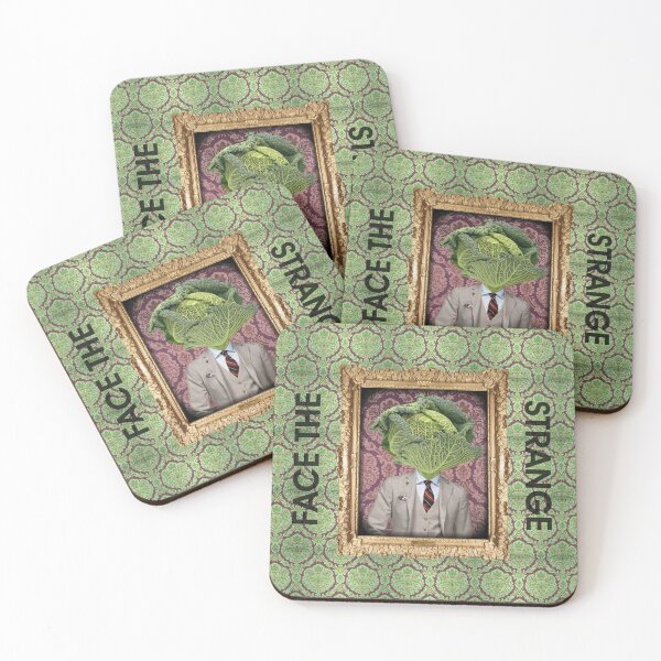 Item preview, Savoy Cabbage Man in Vintage Frame designed and sold by FaceTheStrange.