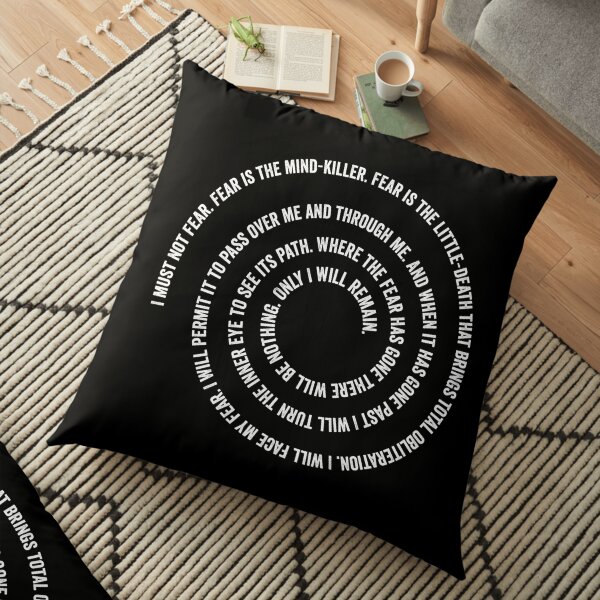 Litany Against Fear Floor Pillow