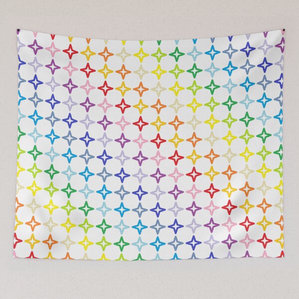Item preview, Broader Spectrum Rainbow Outlined 4 Point Stars designed and sold by lornakay.