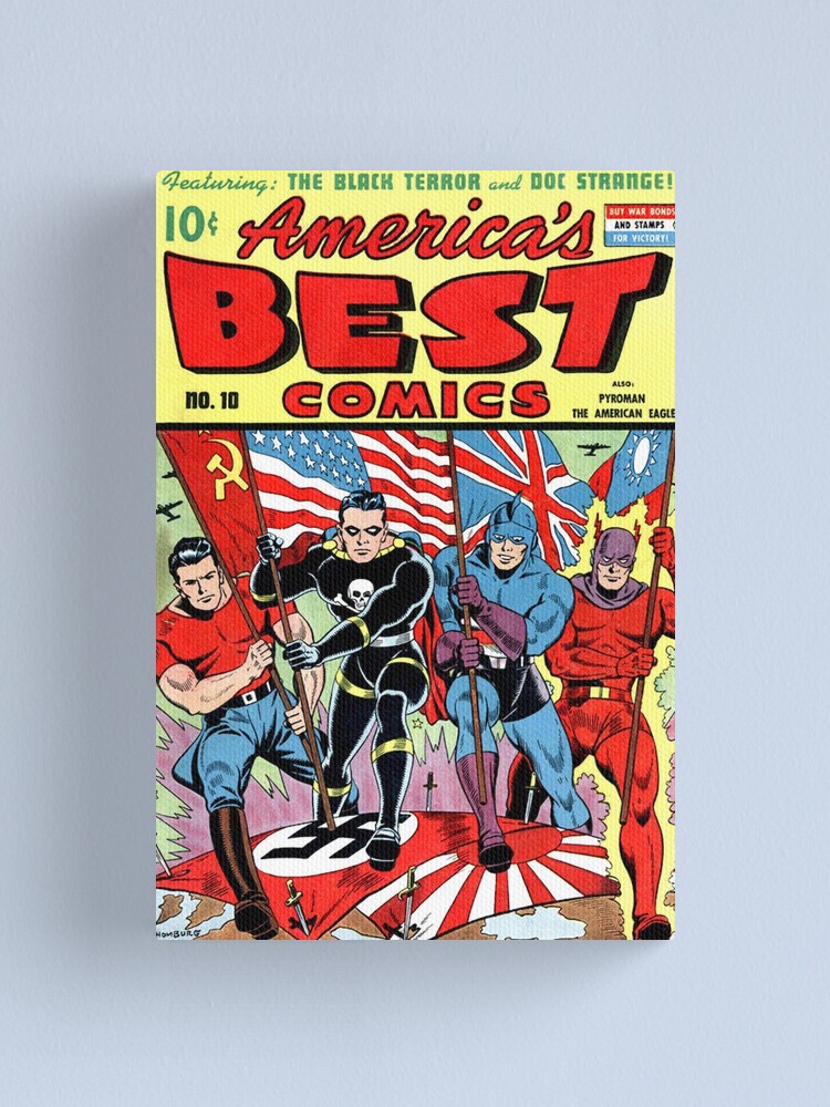 "Vintage Golden Age Comic Cover" Canvas Print for Sale by MaskedMarvel