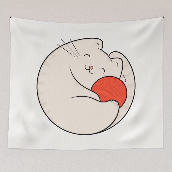 Item preview, Cat Loves Wool designed and sold by kimvervuurt.