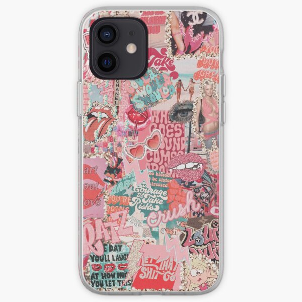 COLLAGE VIBEZ ROSE Coque souple iPhone