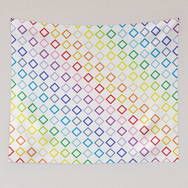 Item preview, Broader Spectrum Rainbow Outlined Diamonds designed and sold by lornakay.