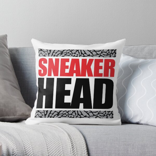 Sneaker Head Elephant Throw Pillow