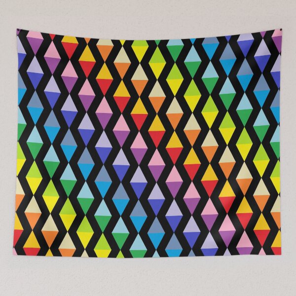 Item preview, Broader Spectrum Rainbow Triangles Black  designed and sold by lornakay.