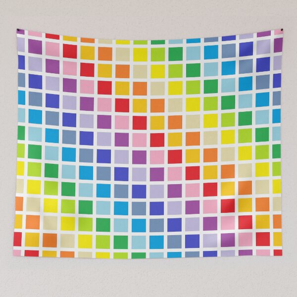 Item preview, Broader Spectrum Rainbow Squares designed and sold by lornakay.