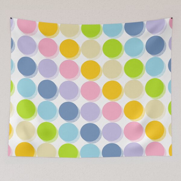 Item preview, Shaded Pastel Rainbow Polka Dots designed and sold by lornakay.