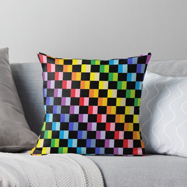 Item preview, Checkered Broader Spectrum Rainbow Black  designed and sold by lornakay.