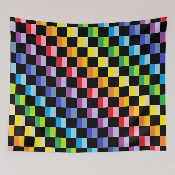Item preview, Checkered Broader Spectrum Rainbow Black  designed and sold by lornakay.