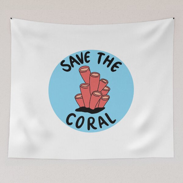 Item preview, Save the coral (red) designed and sold by kaylaloha.