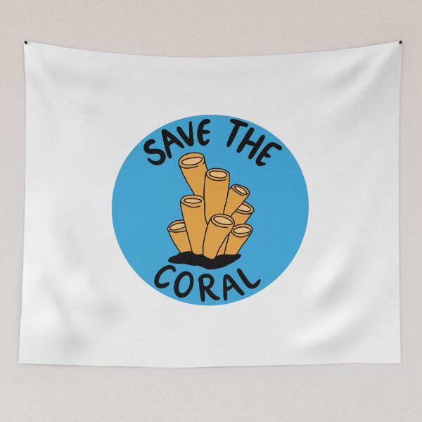 Item preview, Save the coral (orange) designed and sold by kaylaloha.