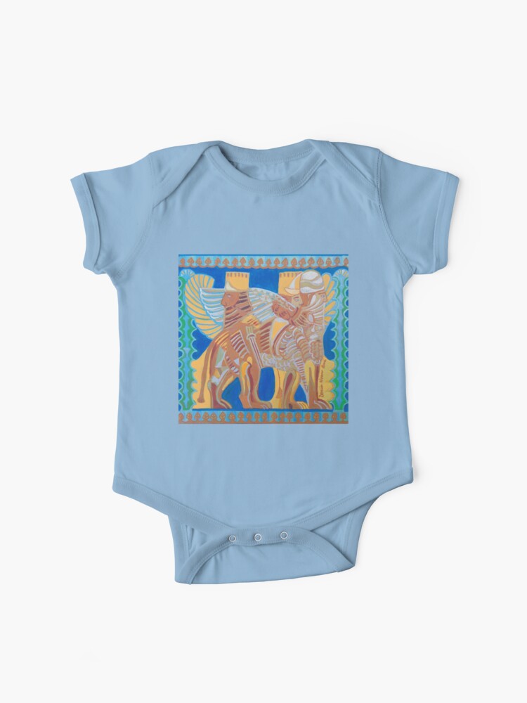 Thumbnail 1 of 2, Baby One-Piece, Lamassu designed and sold by Denise Weaver Ross.